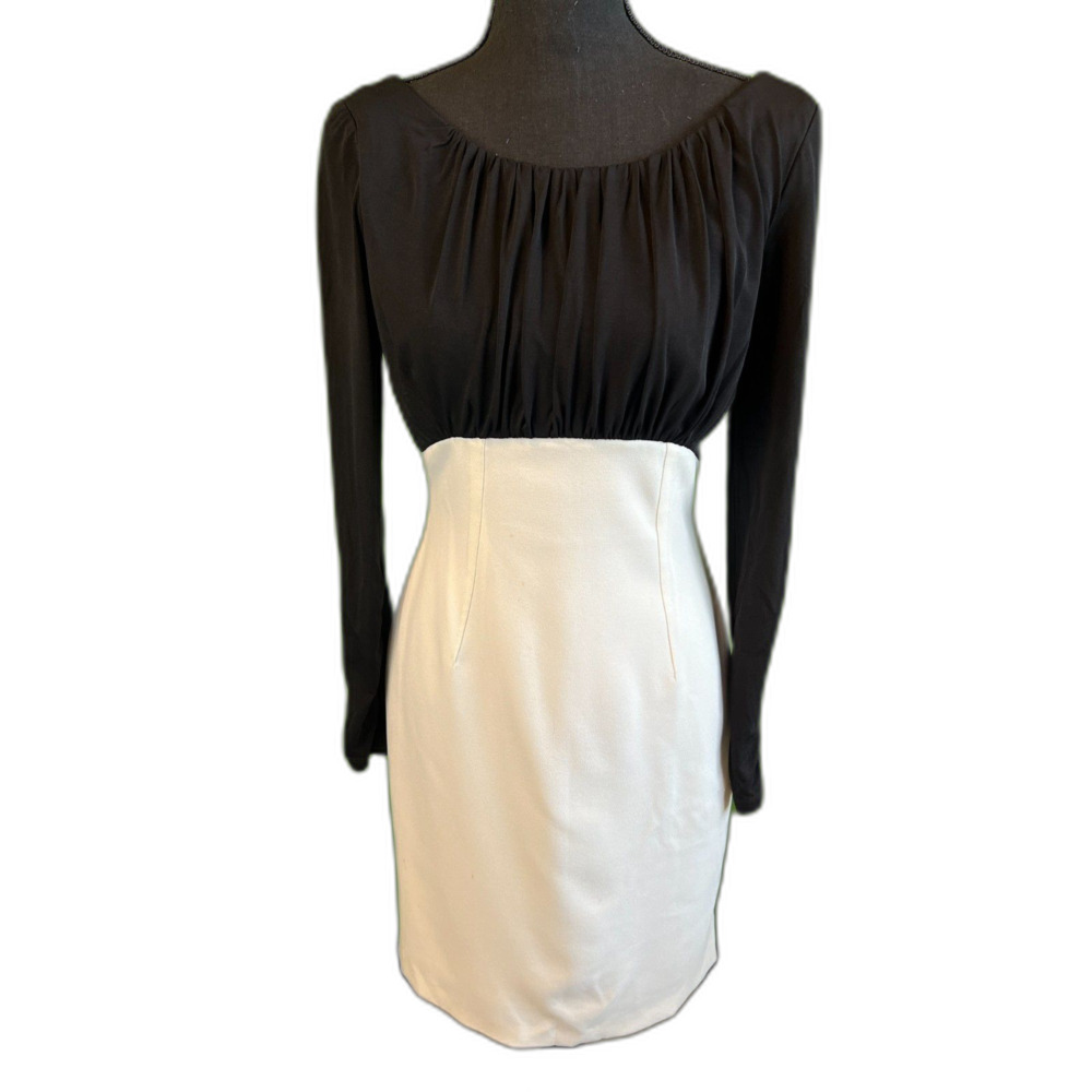TAHARI Women's Black & Ivory Formal Dress (4)